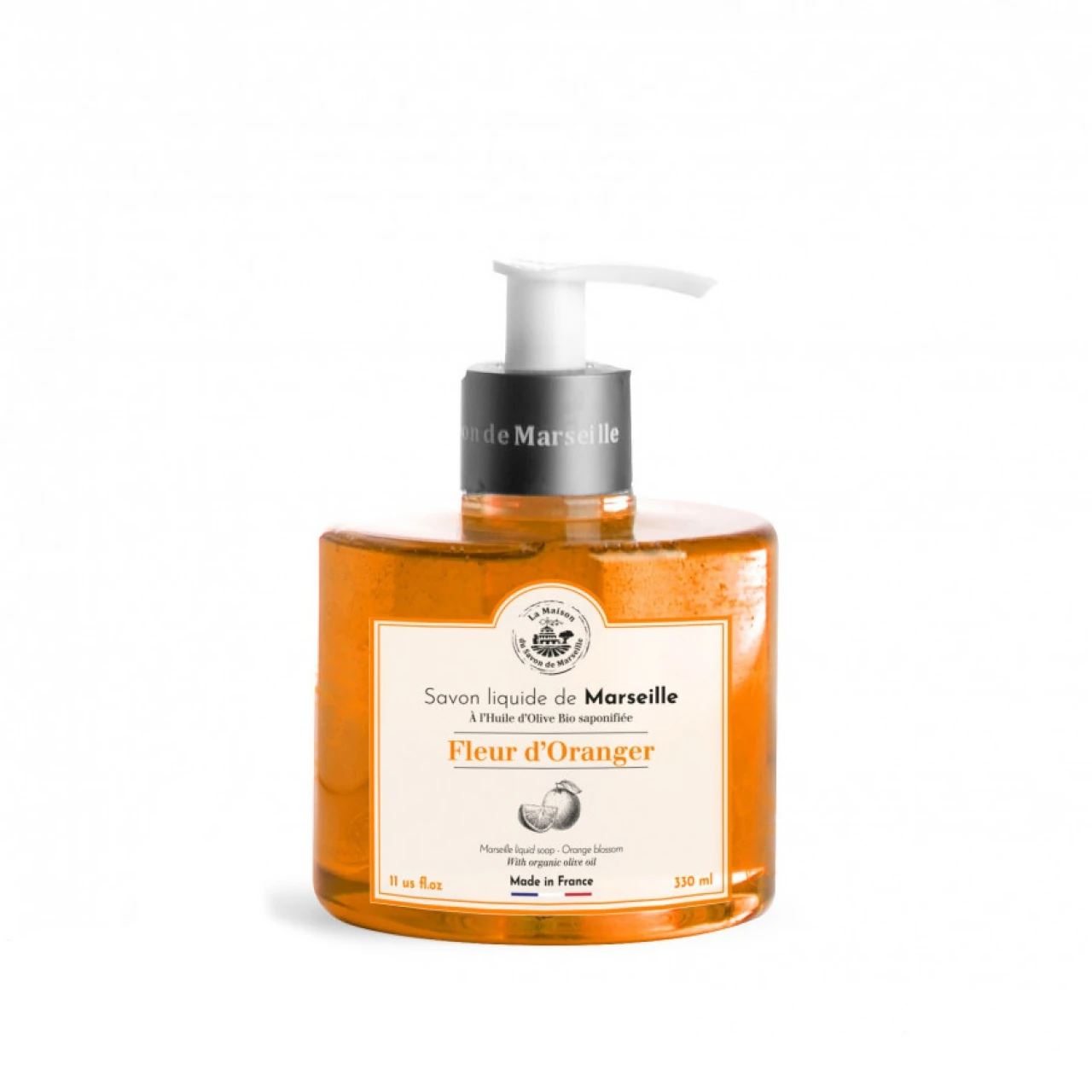 Săpun lichid de Marsilia – floare de portocal, 330 ml