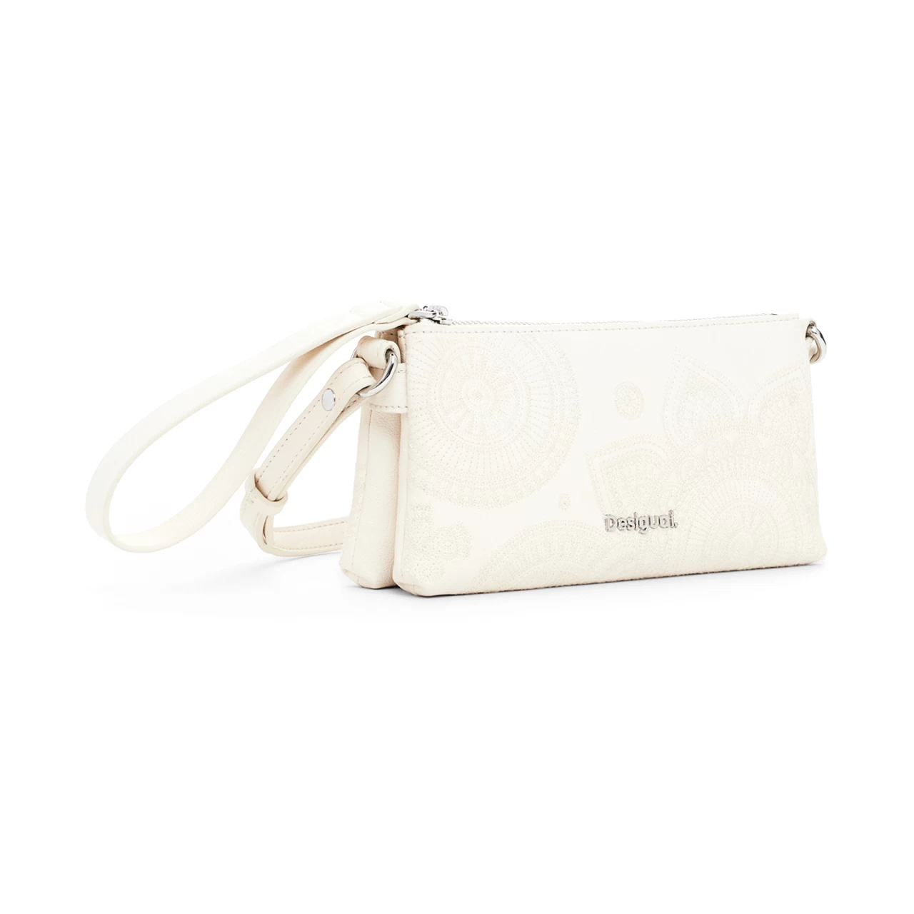 Geantă Desigual Dejavu Dortmund Baby, ecru