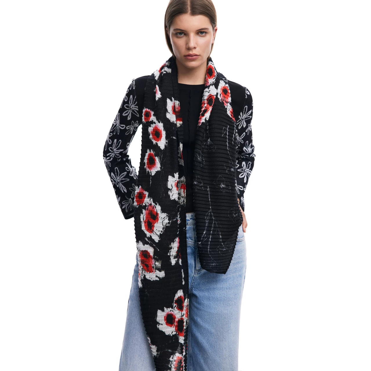 Eșarfă Desigual Dot Flower