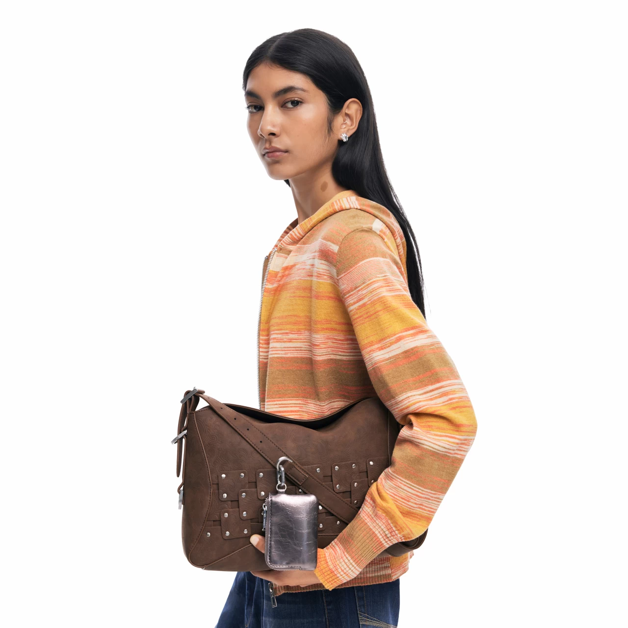 Geantă Desigual New Patch 2 Choco