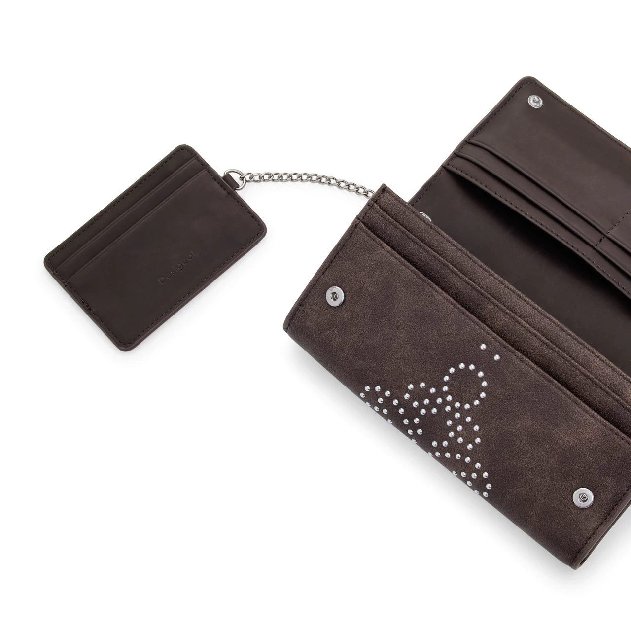 Portofel Desigual Poker Face Mariona Choco