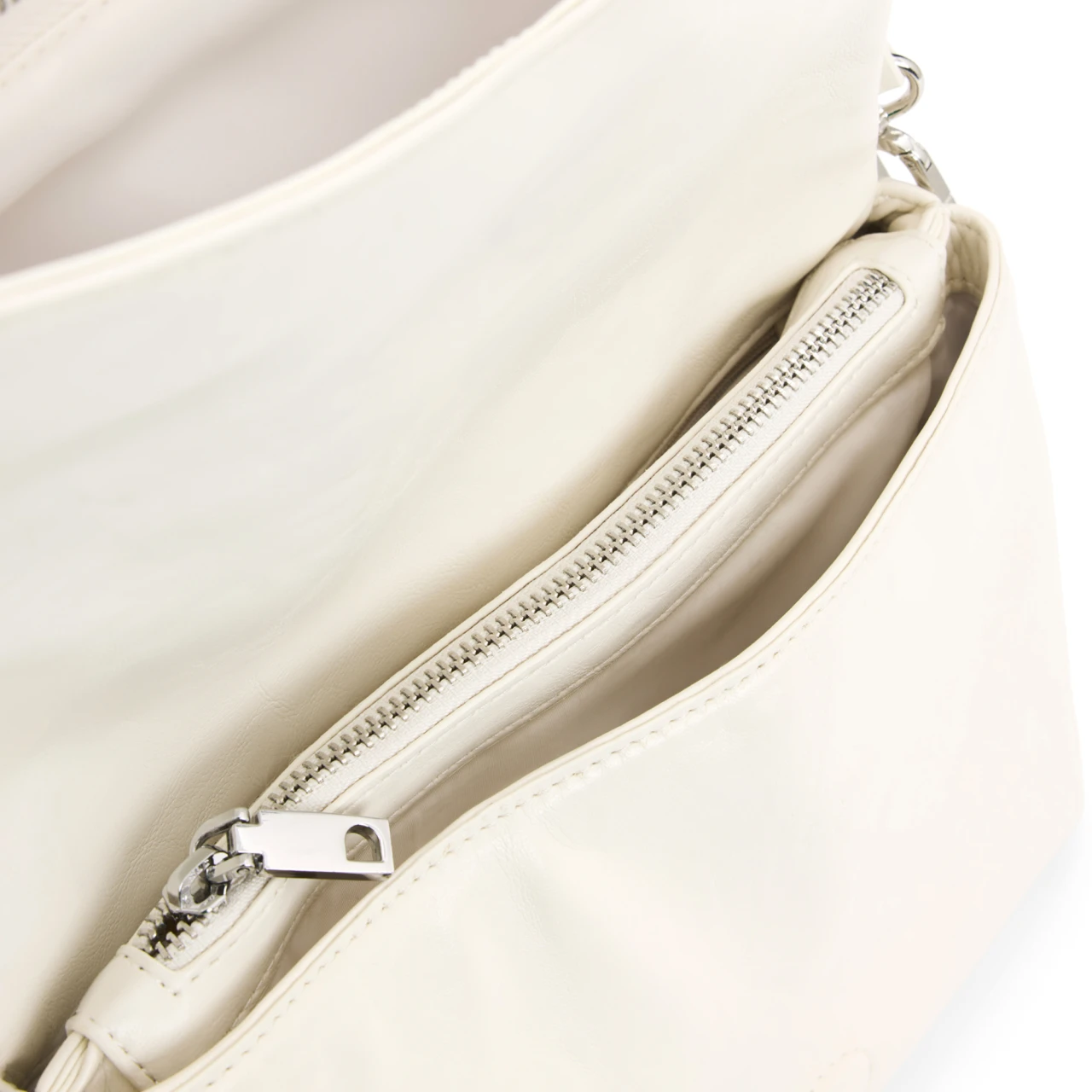 Geantă Desigual Half Logo Venecia, ecru