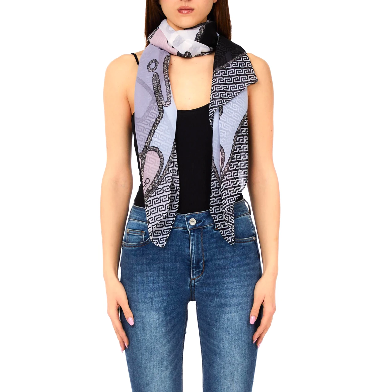 Eșarfă Liu•Jo Braid, negru