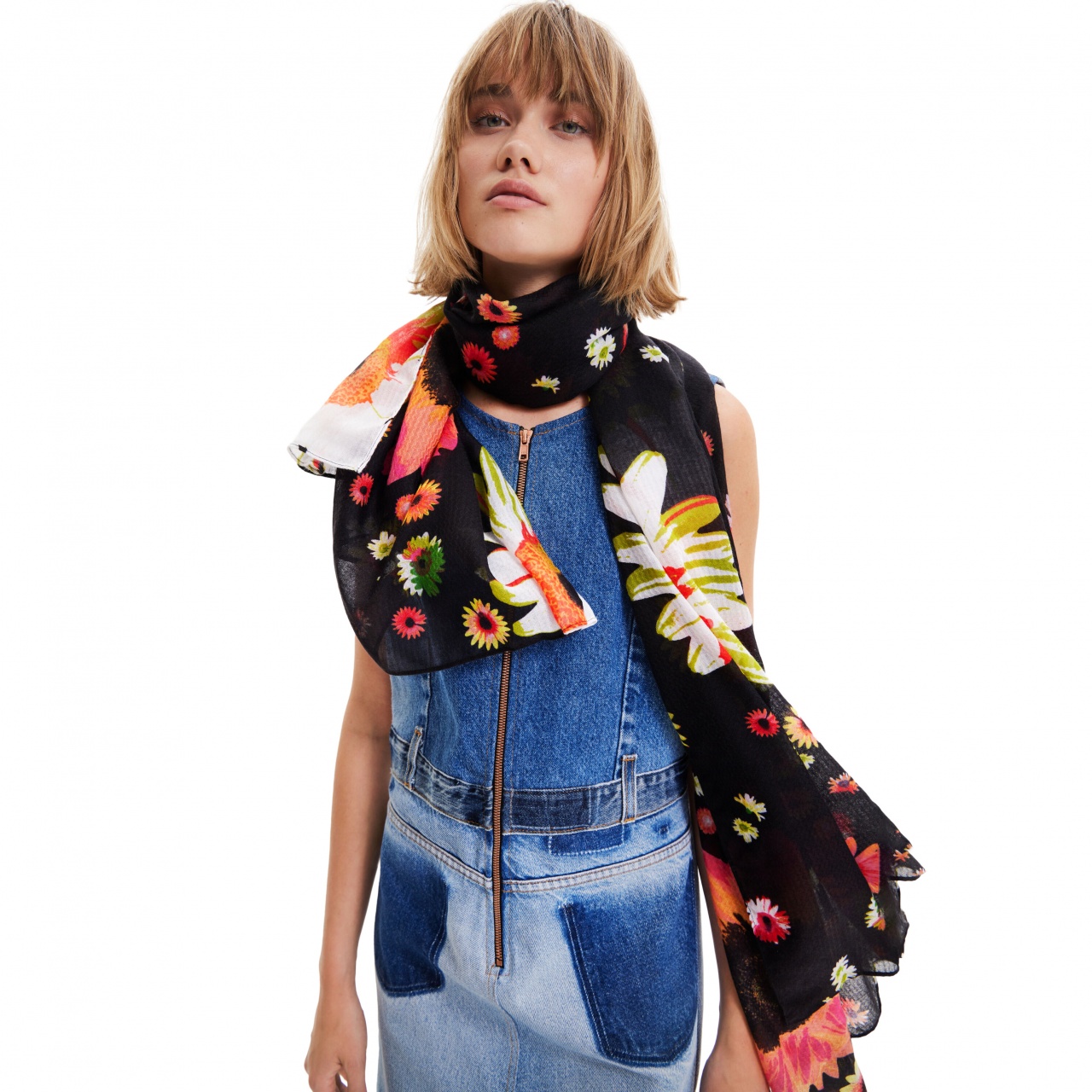 Eșarfă Desigual Daisy Pop
