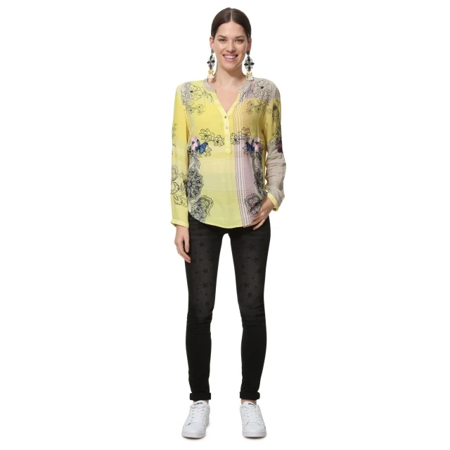 Cămașă Desigual Willem, galben :: M
