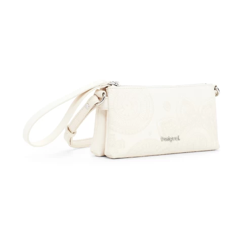 Geantă Desigual Dejavu Dortmund Baby, ecru