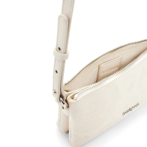 Geantă Desigual Dejavu Dortmund Baby, ecru