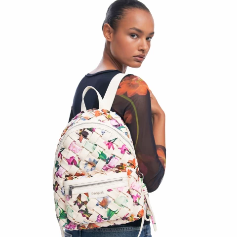 Rucsac Desigual Eclat Mombasa, alb