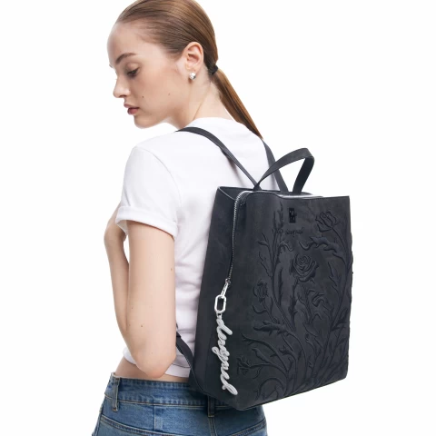 Rucsac Desigual Romeo Floral Total Black Sumy