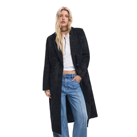 Palton  Desigual Patch Black :: L