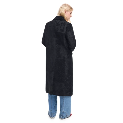 Palton  Desigual Patch Black :: L