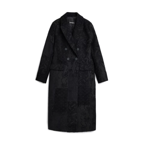 Palton  Desigual Patch Black :: L