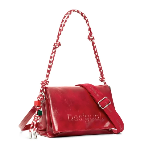 Geantă Desigual Half Logo Venecia, roșu