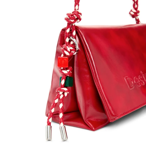 Geantă Desigual Half Logo Venecia, roșu