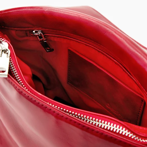 Geantă Desigual Half Logo Venecia, roșu