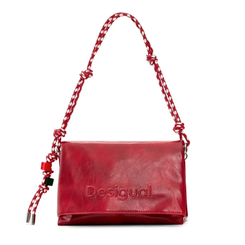 Geantă Desigual Half Logo Venecia, roșu