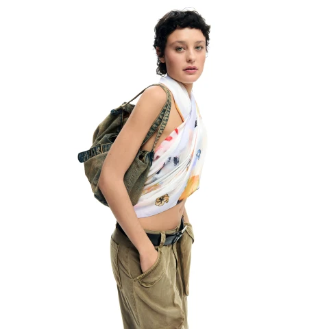 Eșarfă Desigual Recortblur