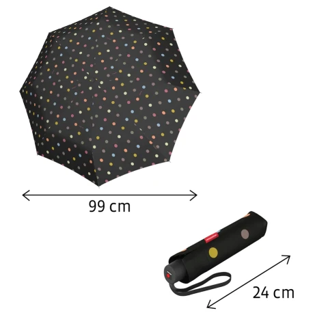 Umbrelă pliabilă, manuală Reisenthel Mixed Dots