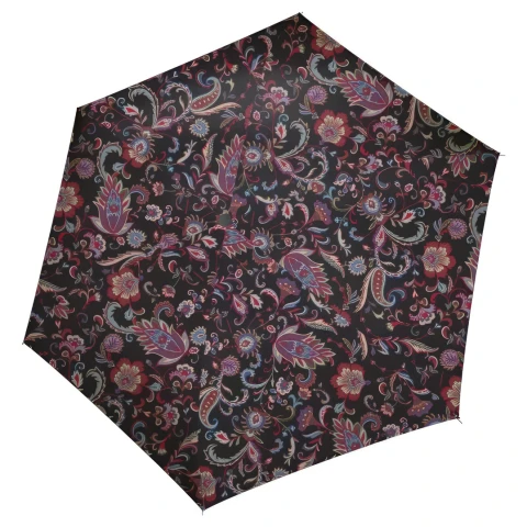 Umbrelă pliabilă, manuală Reisenthel Paisley Black