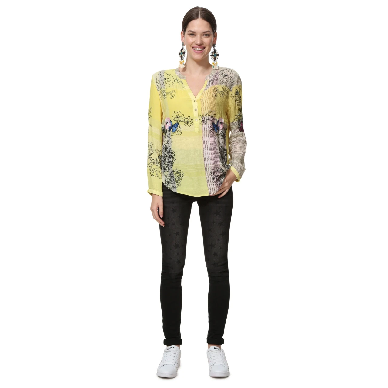 Cămașă Desigual Willem, galben :: M