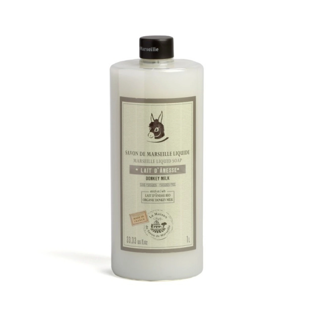 Săpun lichid de Marsilia – lapte de măgăriță bio, 1 l