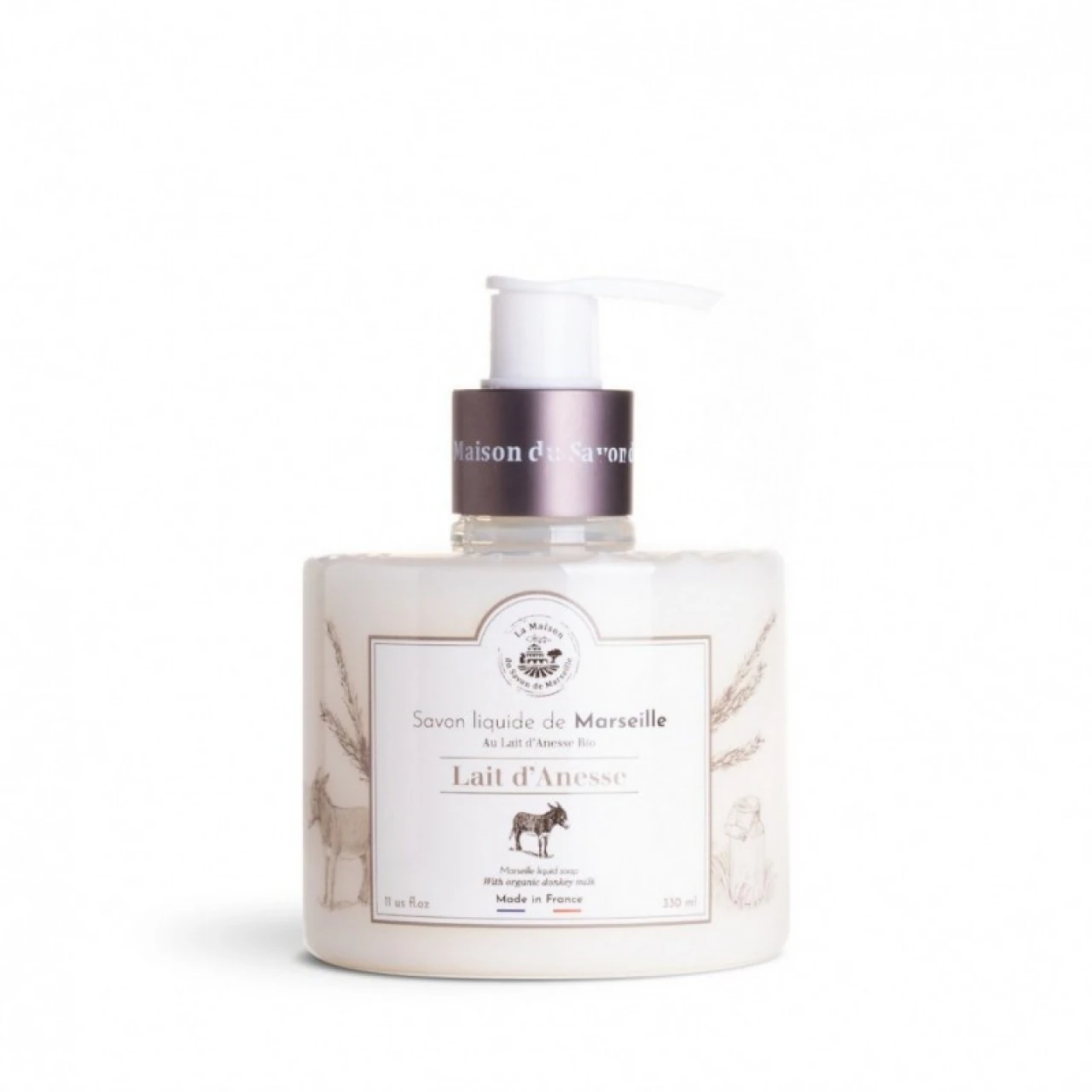 Săpun lichid de Marsilia – lapte de măgăriță bio, 300 ml
