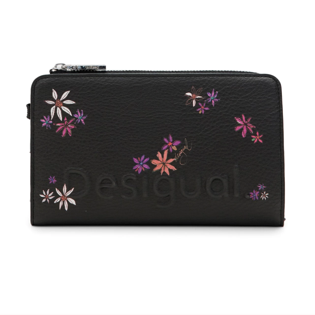 Portofel Desigual Flor Yvette Emma 2.0, negru