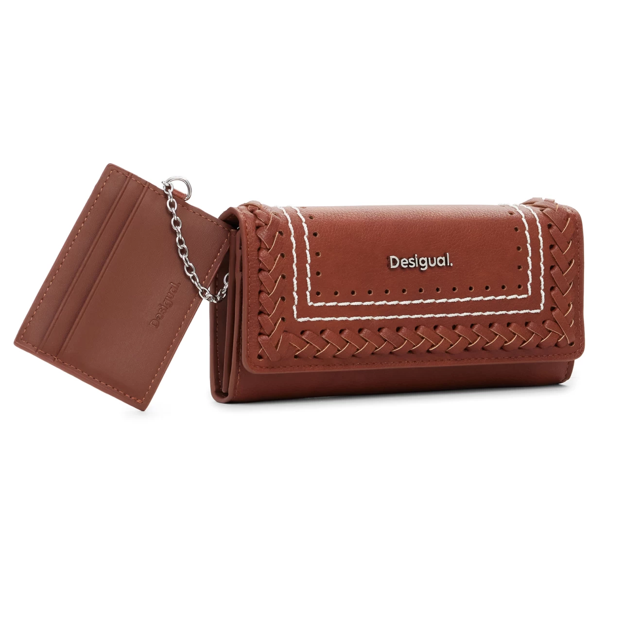 Portofel Desigual Trama Mariona, maro