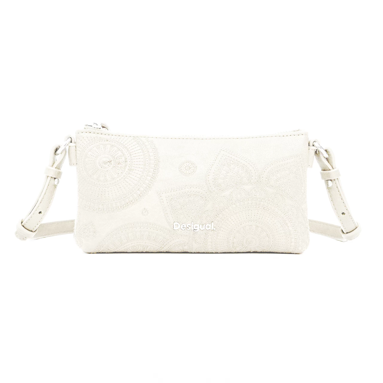Geantă Desigual Dejavu Dortmund Baby, ecru