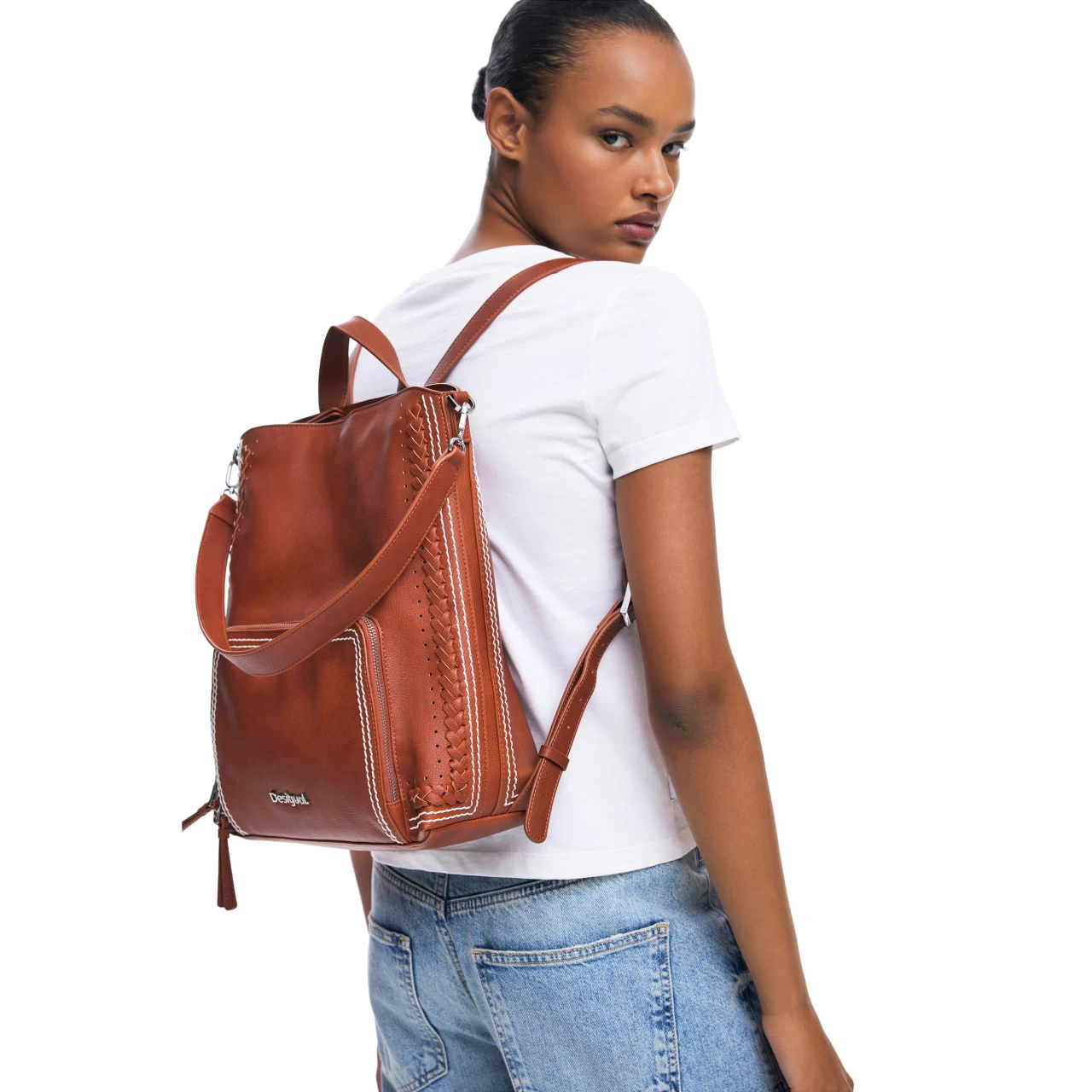 Rucsac Desigual Trama Pretoria, maro