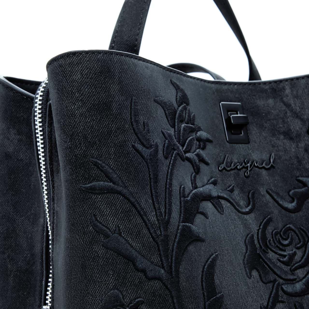 Rucsac Desigual Romeo Floral Total Black Sumy