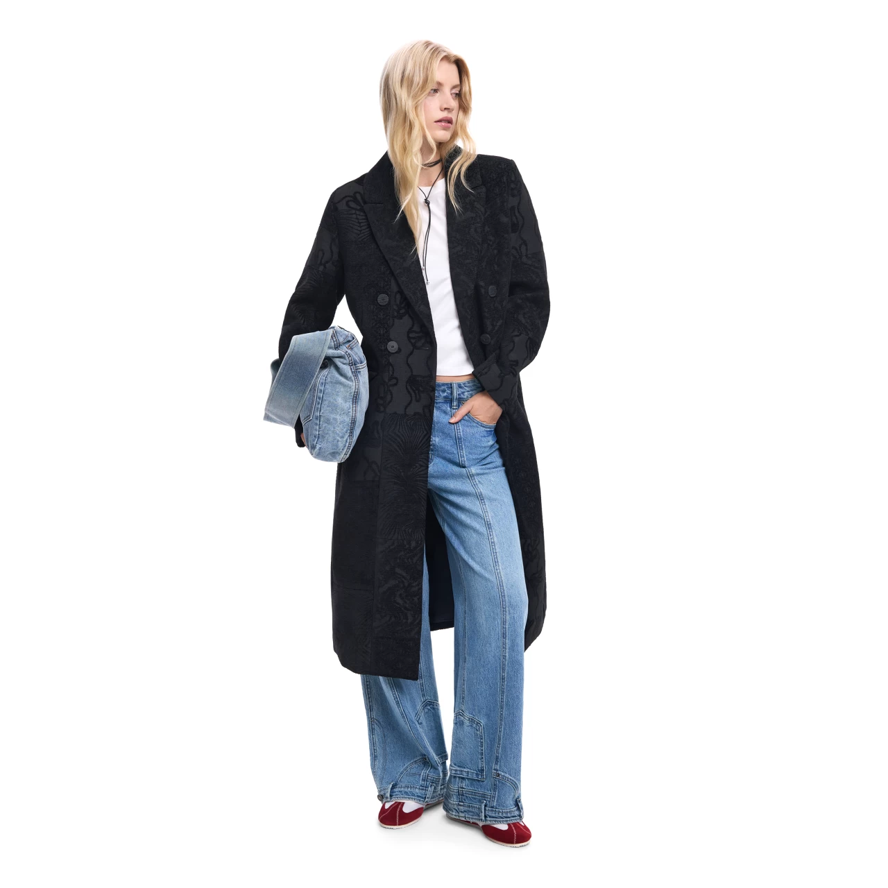 Palton  Desigual Patch Black :: L