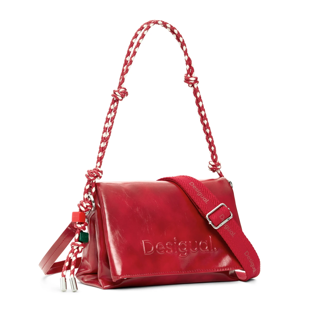 Geantă Desigual Half Logo Venecia, roșu