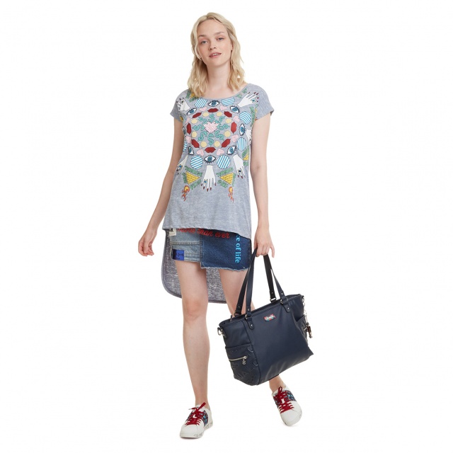 Geantă de damă Desigual Colorama Maxton bleumarin