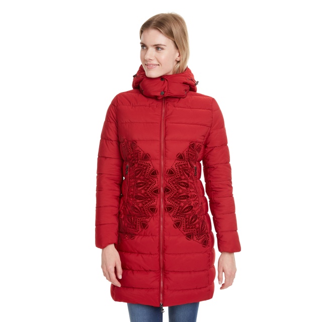 Geacă pentru femei Desigual Padded Mandala roșu :: 42