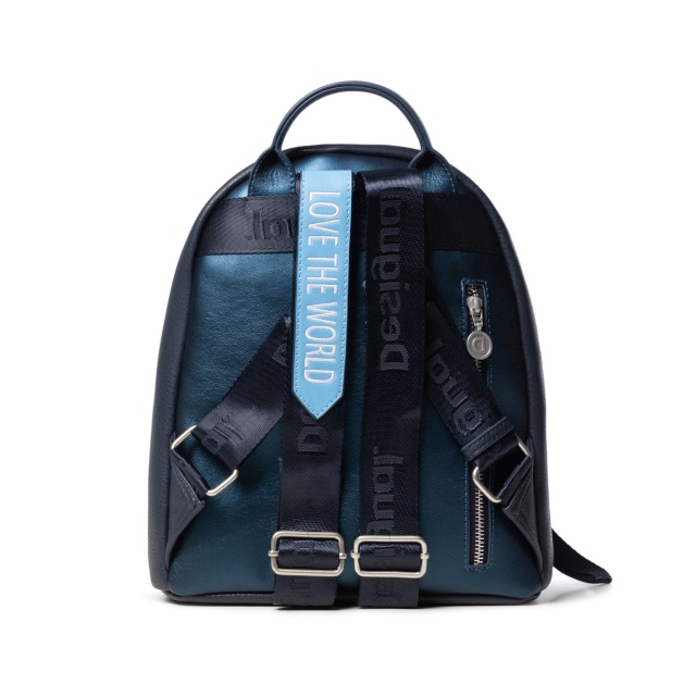 Rucsac Desigual Luna Rock Nazca Mini, bleu