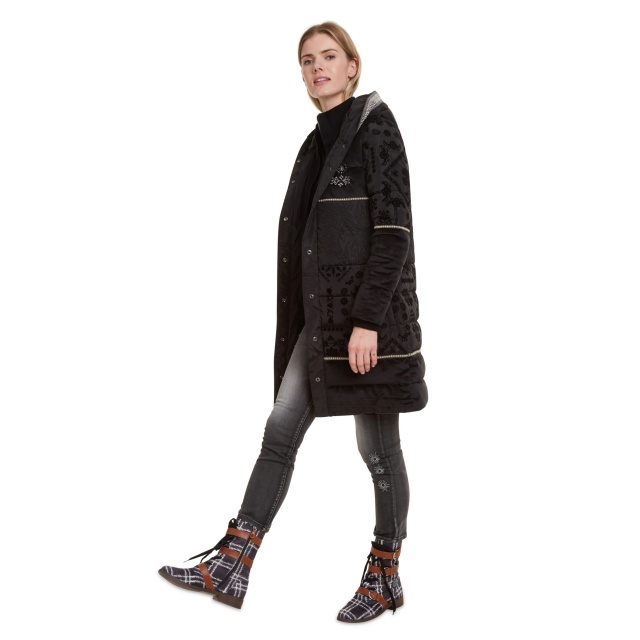 Geacă pentru femei Desigual Padded Noa negru :: 36