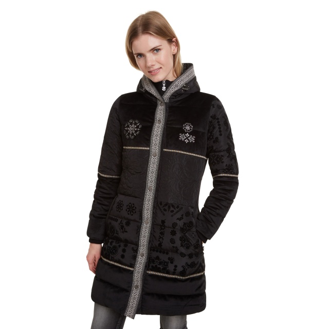 Geacă pentru femei Desigual Padded Noa negru :: 36