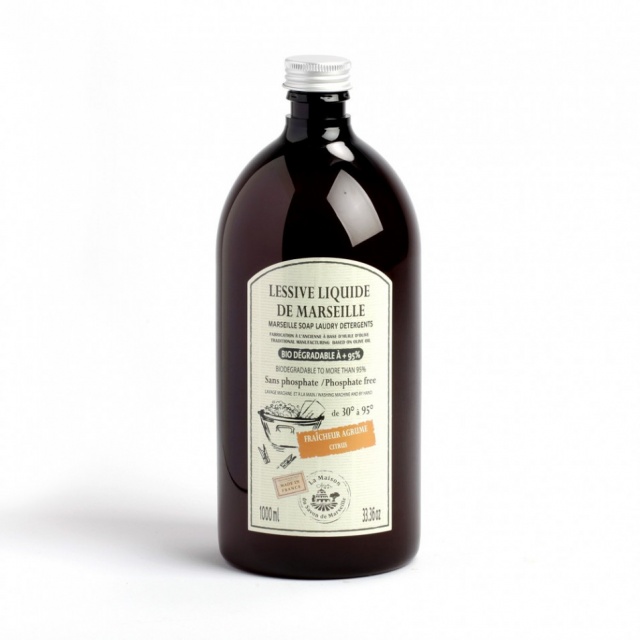 Detergent de rufe lichid de Marsilia – citrice, 1 l
