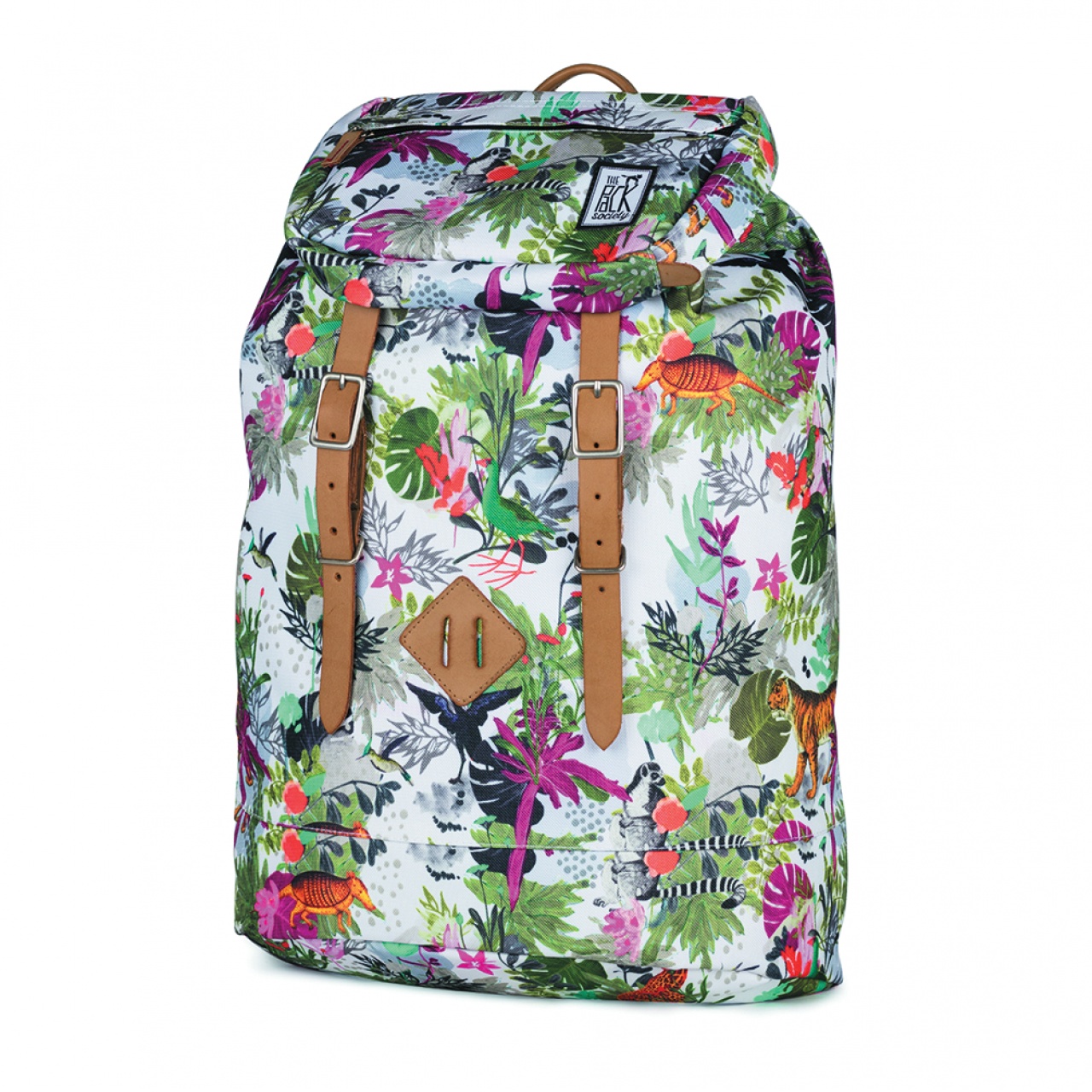 Rucsac mare The Pack Society Multicolor Jungle